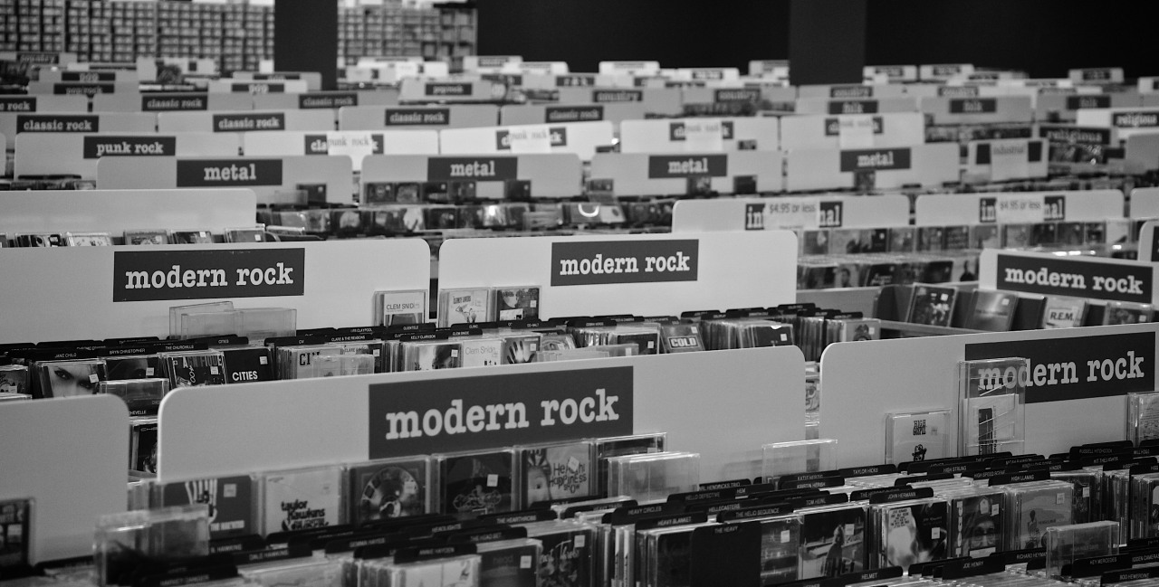 Modern rock relics at Cheapo Records in Uptown