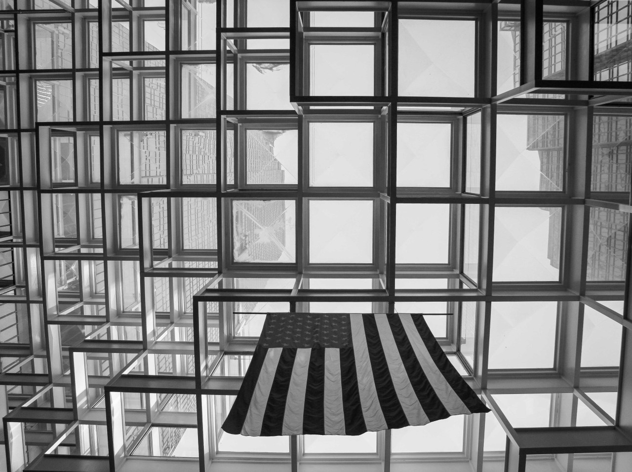 This is one of my favorite places in the city to chill out and relax. The Crystal Court in the IDS Center is probably the most busy part of the city at any given moment. The park benches are nice place to sit and people watch. But the best part of the area is the checkered “glass” ceiling.