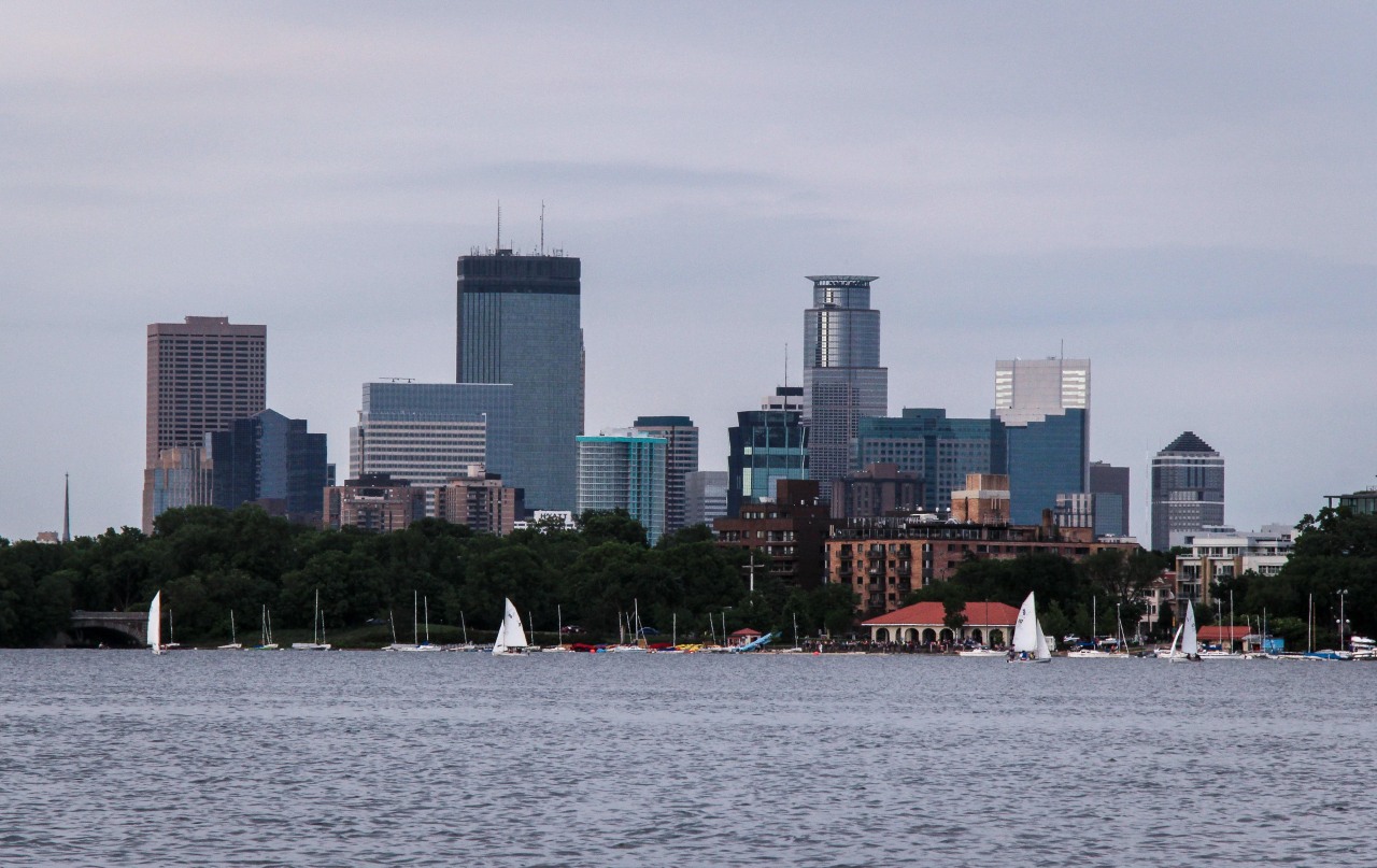 A nice night to dip your toes into Lake Calhoun