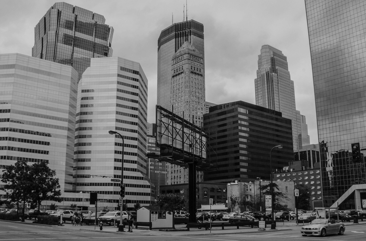 Downtown Minneapolis from Marquette 3rd Avenue.
