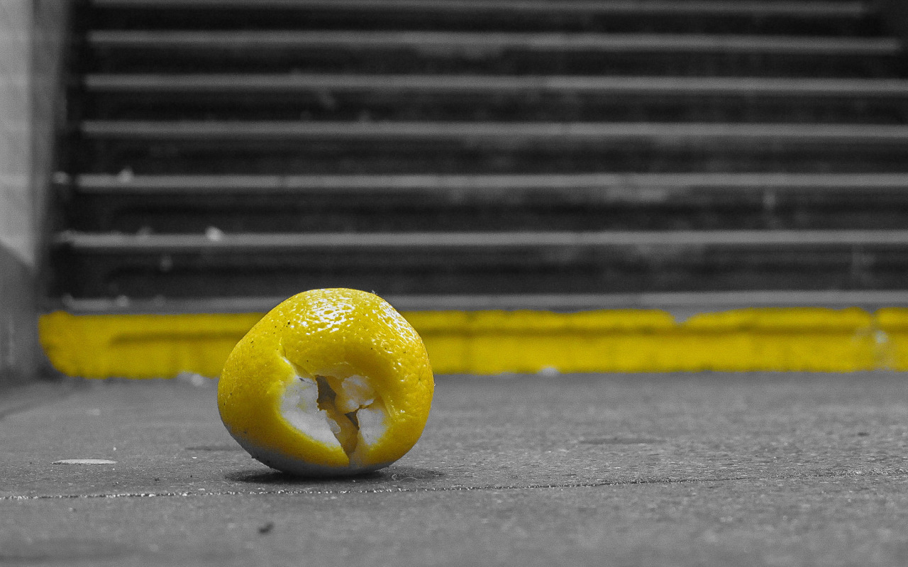 Discarded lemon