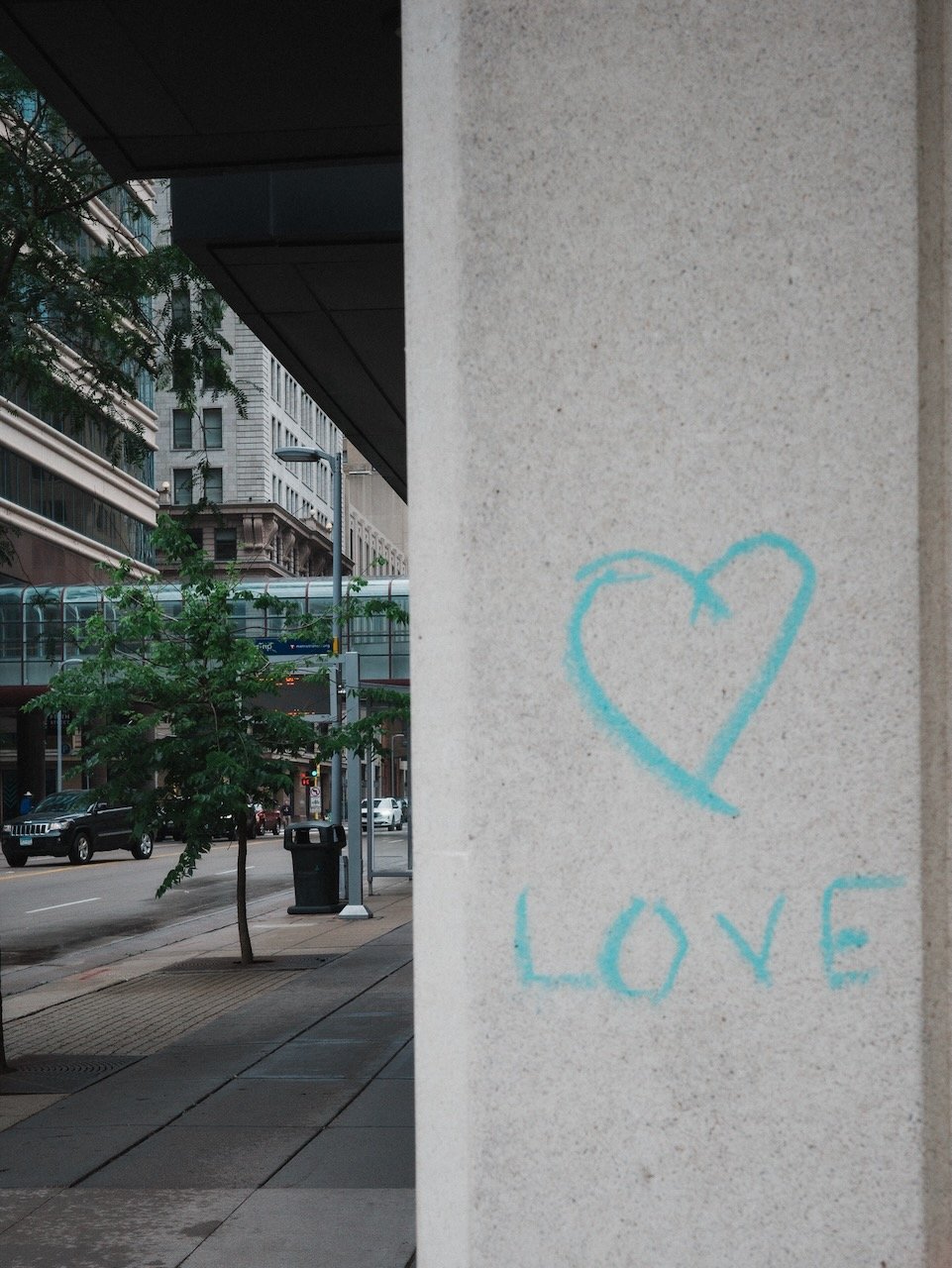 Love street art - downtown Minneapolis