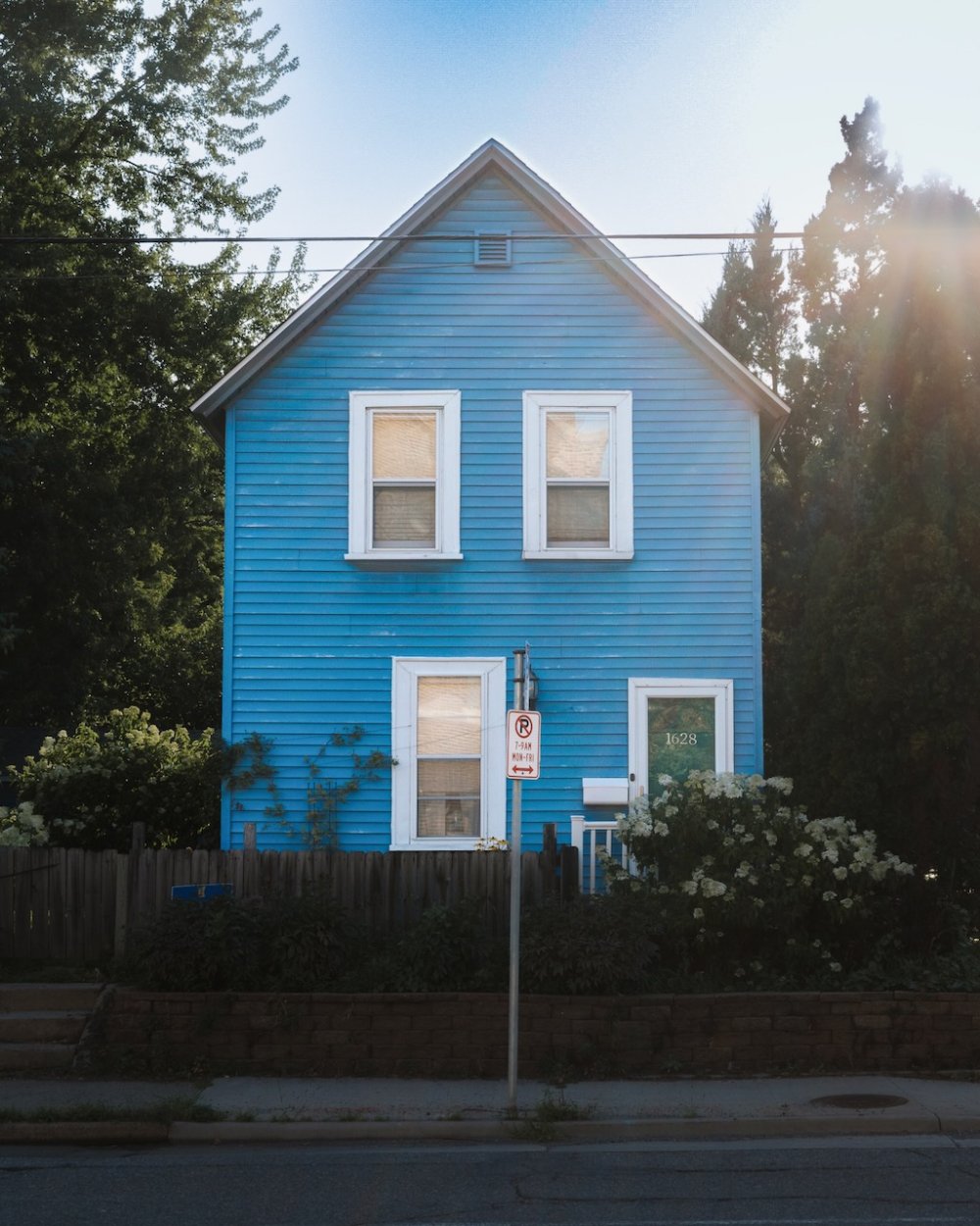 Northeast Minneapolis blue house