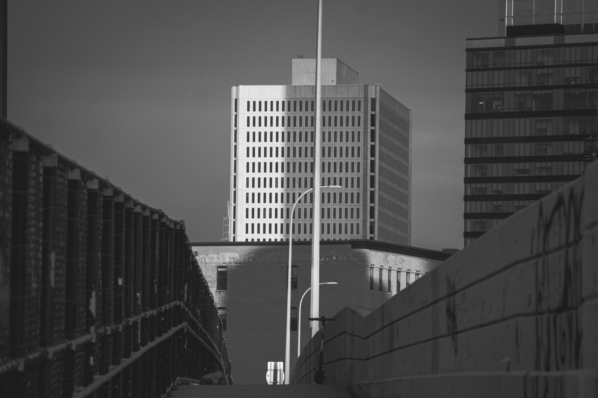 Building in the shadows - Downtown Minneapolis