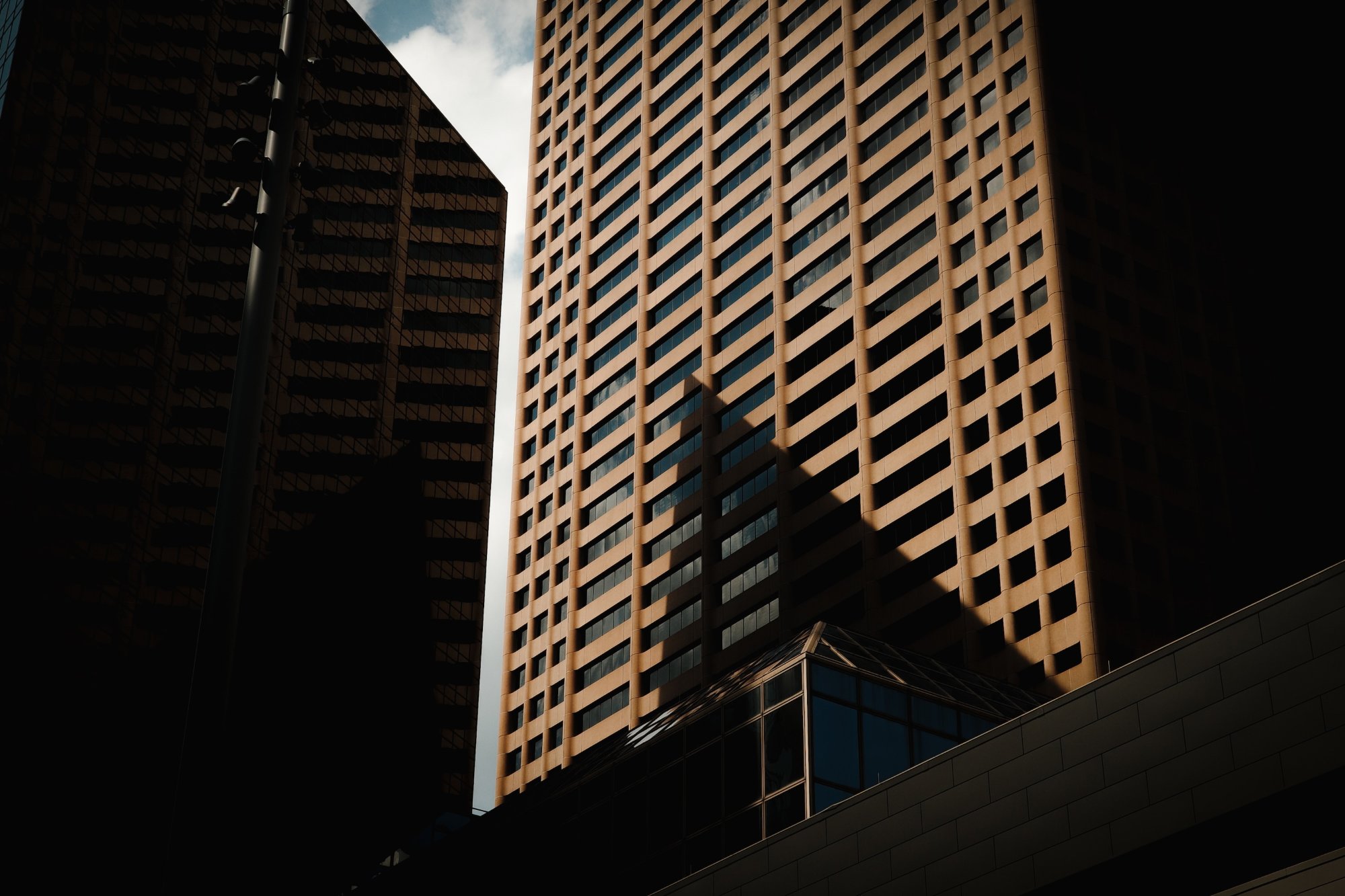 Building in the shadows - Downtown Minneapolis
