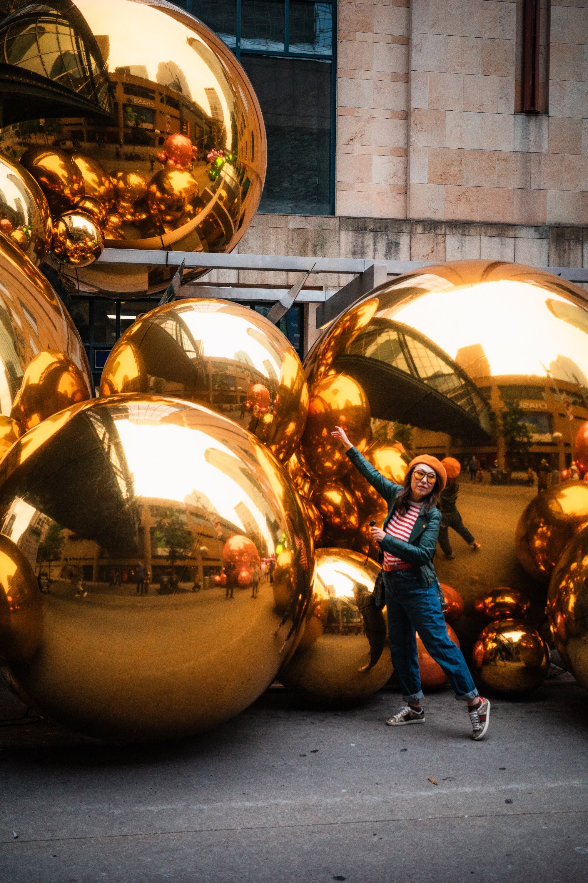 Gold Balls - Flickr MODE Festival - downtown Minneapolis