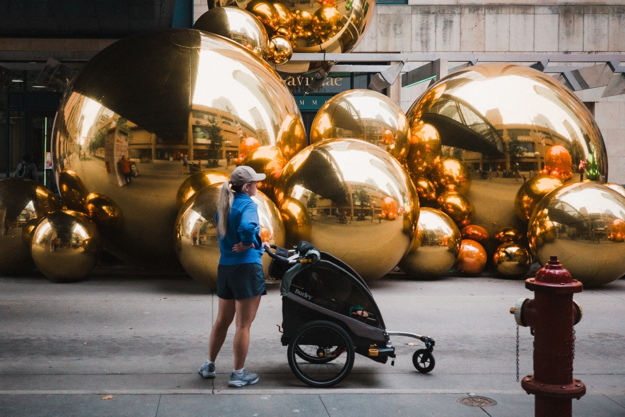 Gold balls - Flickr MODE Festival - downtown Minneapolis
