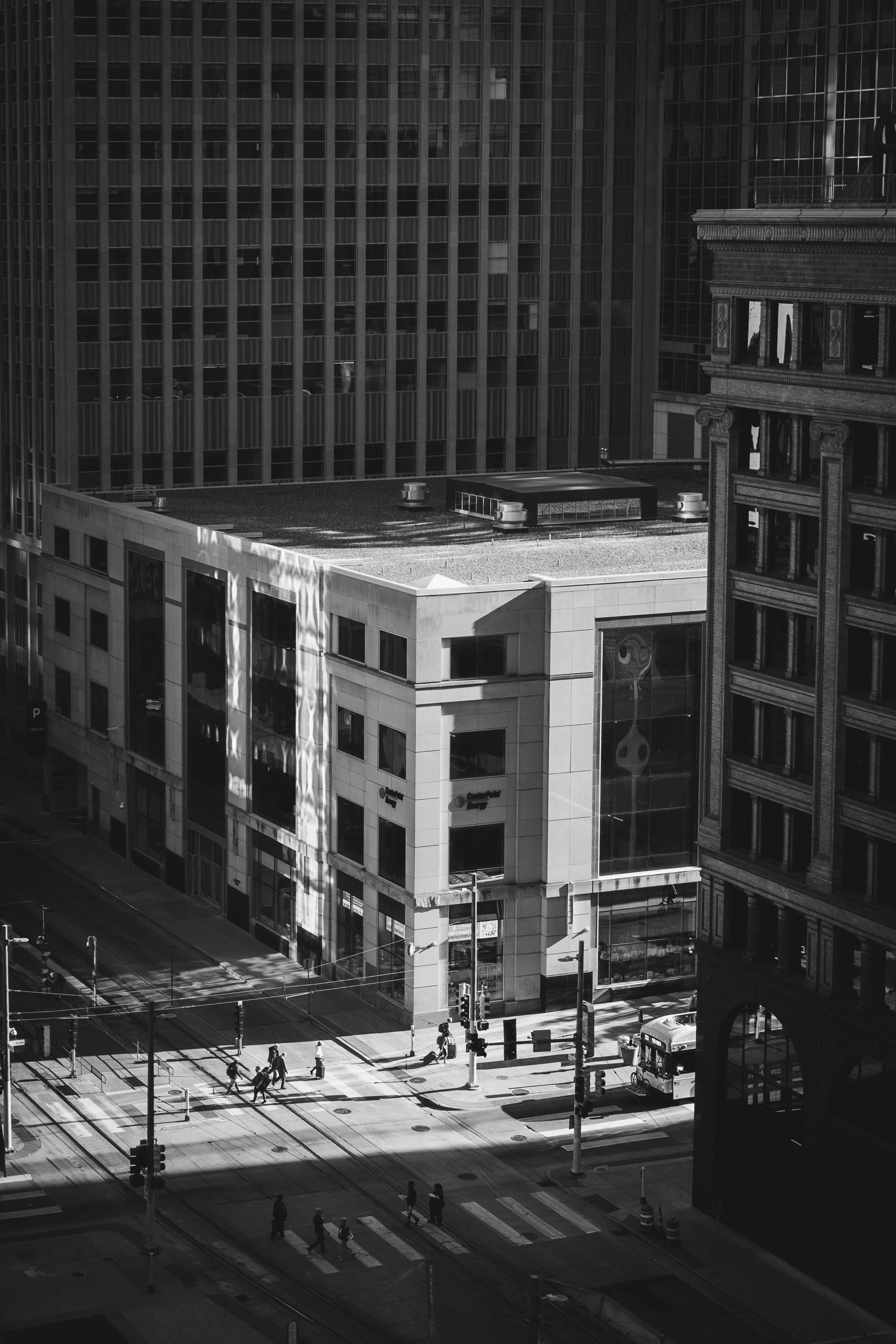 People crossing the street at Nicollet Mall